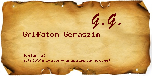 Grifaton Geraszim névjegykártya